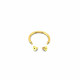 Циркуляр с пиками из титана gold  