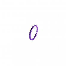 Кликер из титана анодированный в фиолетовый цвет  1х7мм 
