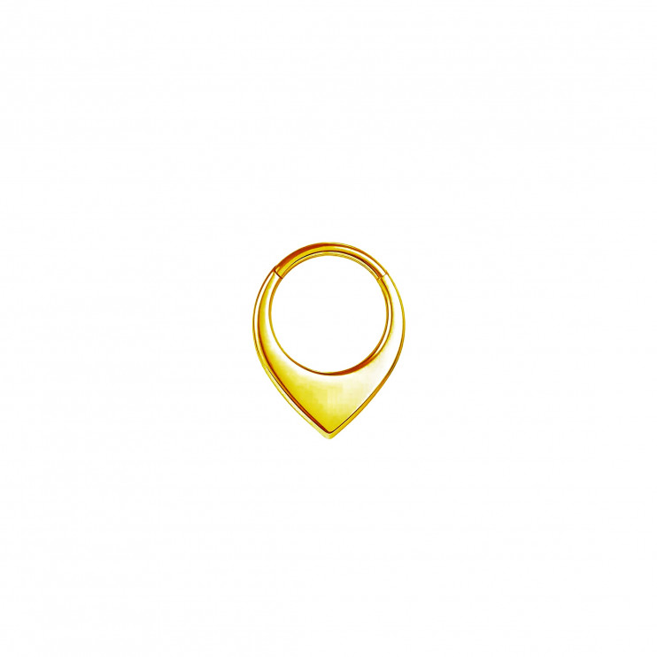 Кликер из титана завиток-уголок GOLD  