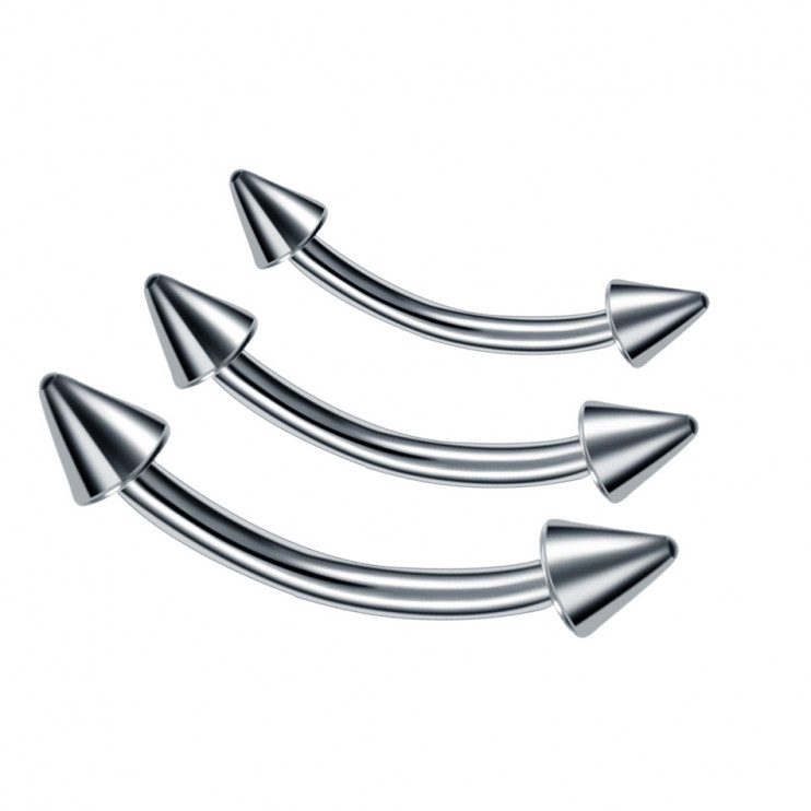 Банан с двумя пиками из стали