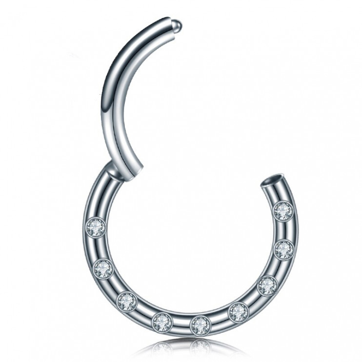 Кликер из титана 9 кристаллов Clear