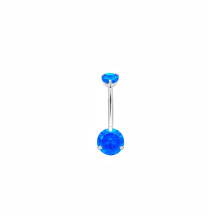 Банан из титана с цирконом в лапках1.6х8х5х8 мм. BLUE