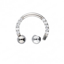 Циркуляр 10 фианитов из титана