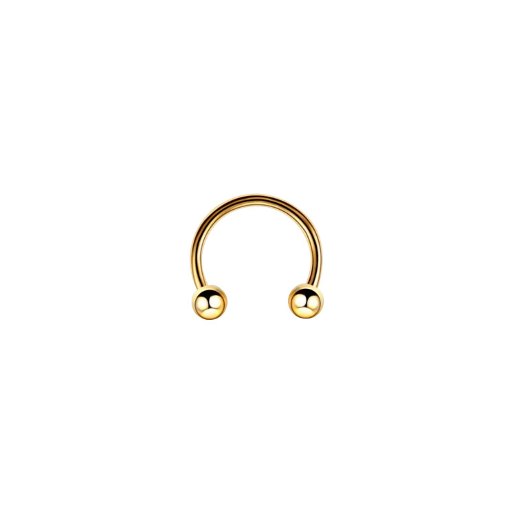 Циркуляр с шарами из титана золотой  