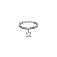 Кликер из титана со стразами и подвеской 1.2х10 мм.