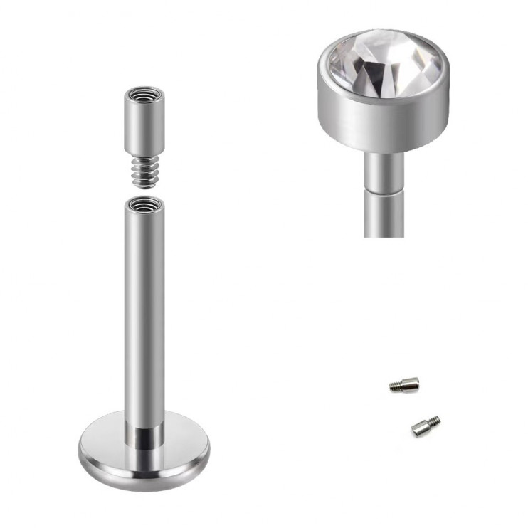 Удлинитель украшений для пирсинга из титана (2мм)