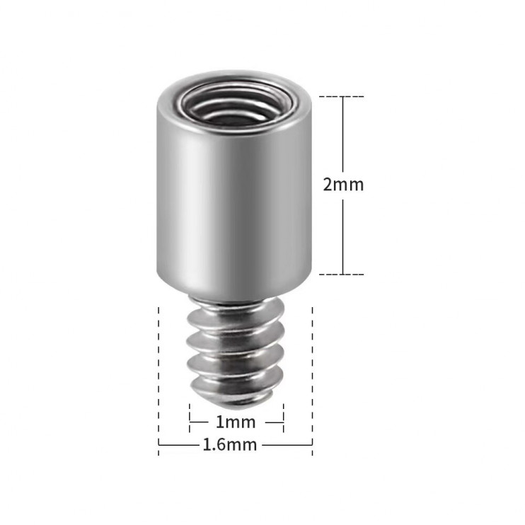 Удлинитель украшений для пирсинга из титана (2мм)