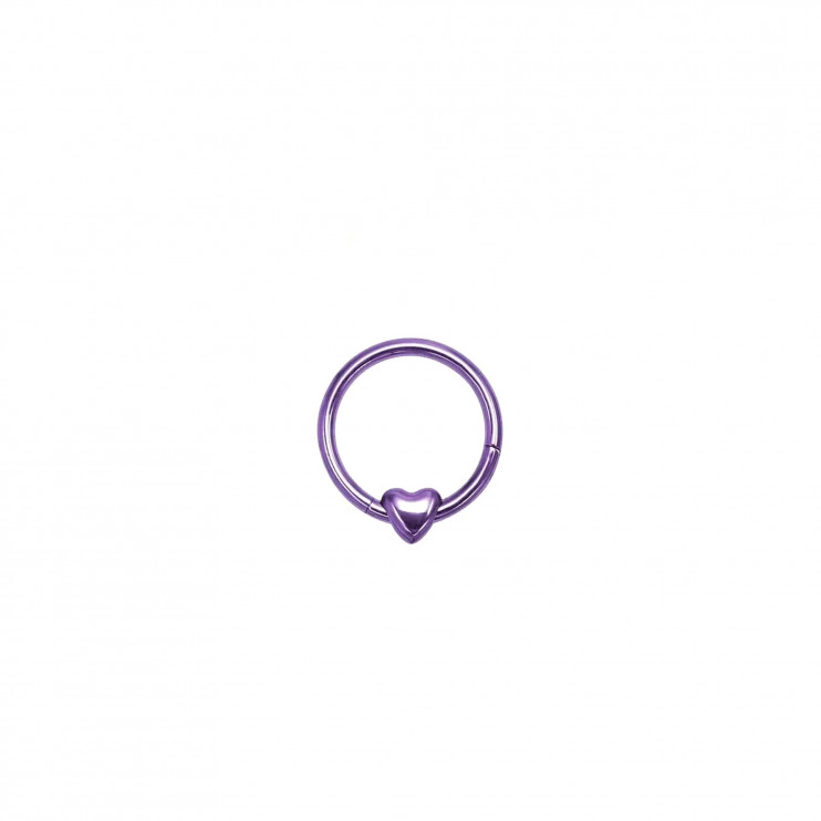 Кликер из титана в виде сердца PURPLE  