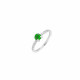 Кликер из титана с зеленым цирконом 1.2х10мм.