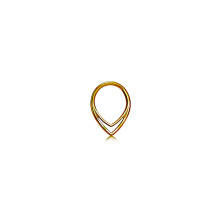 Кликер из титана в форме капли двойная GOLD