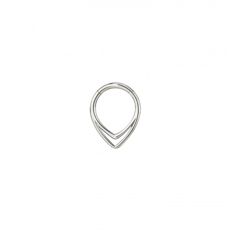 Кликер из титана в форме капли двойная  