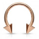 Циркуляр с пиками из стали Rose Gold  