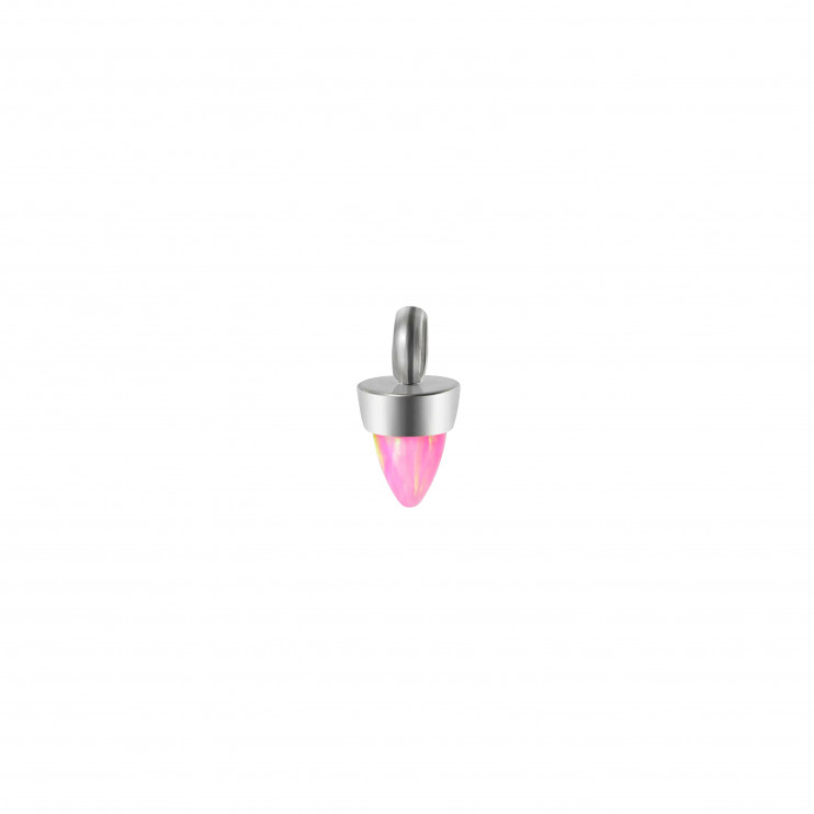 Подвеска с опалом розового цвета  