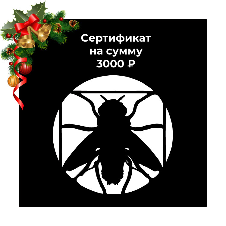 Сертификат 3000 ₽ купить в интернет-магазине Black Fly