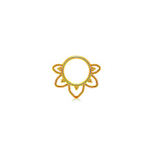 Кликер для септума 1.2х8 мм. цветок GOLD