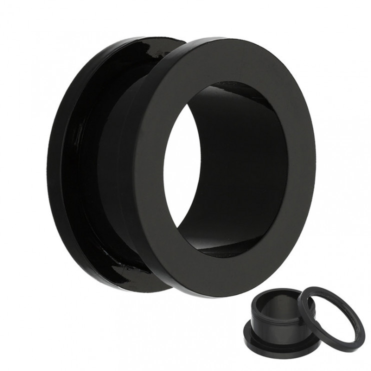 Тоннель с закручивающимся бортом из акрила Black