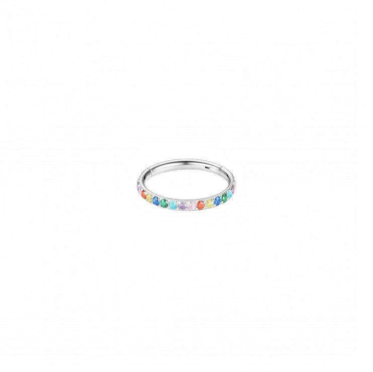 Кликер из титана с разноцветными стразами  