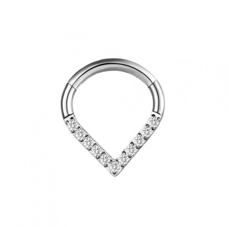Кликер в форме капли из титана с кристаллами Swarovski
