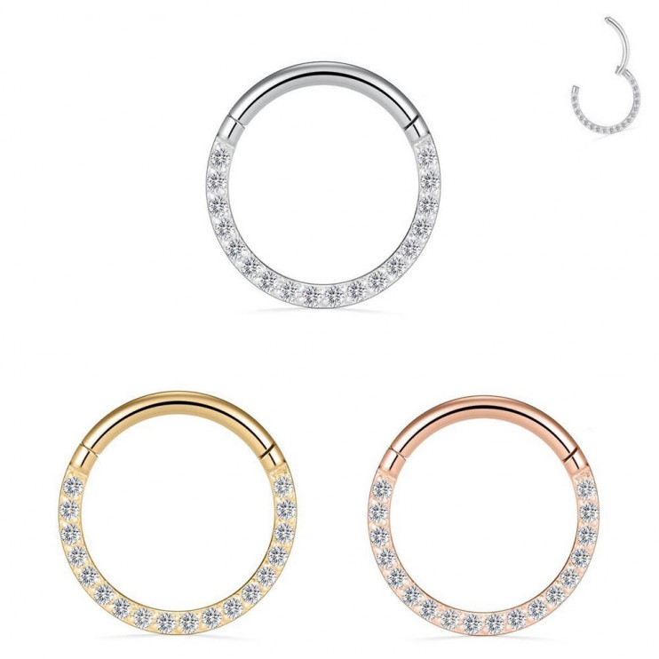 Кликер из титана с цирконами