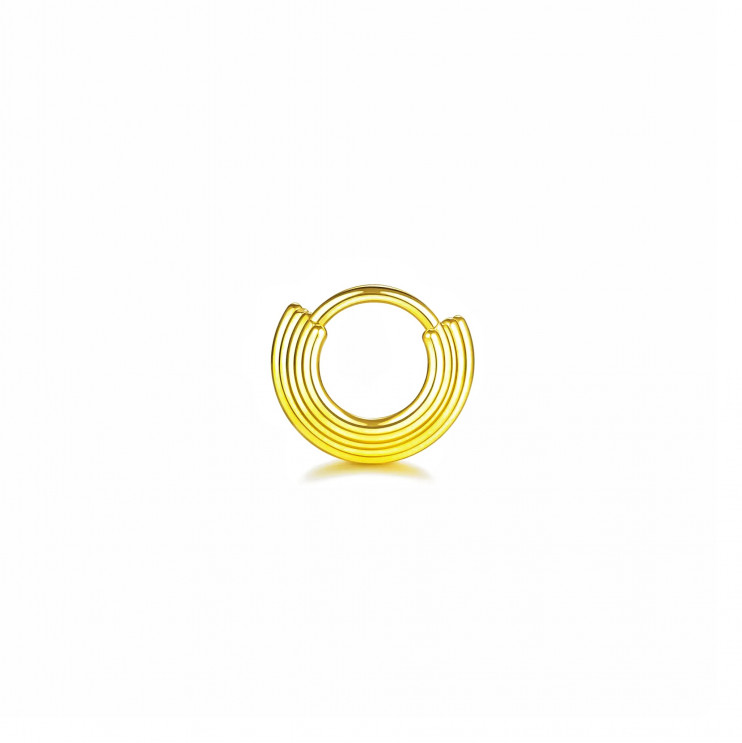 Кликер из титана с завитком золотой  