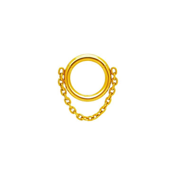 Кликер из титана с цепочкой GOLD  