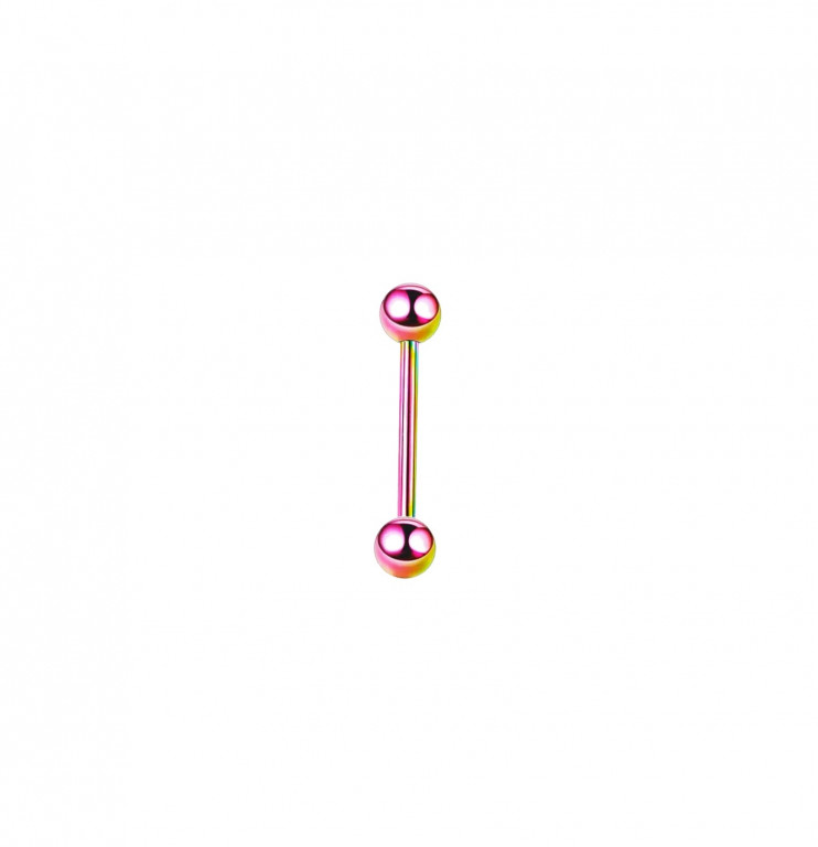 Штанга с шарами из титана rainbow  
