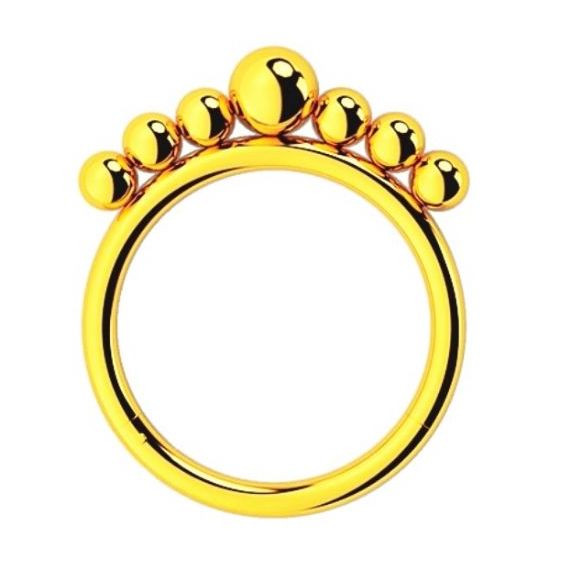 Кликер 7 шариков из титана Gold